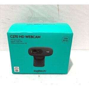 Logitech C270 HD WEBCAM Logitech - 960-001063 Pure and simple HD video calling.